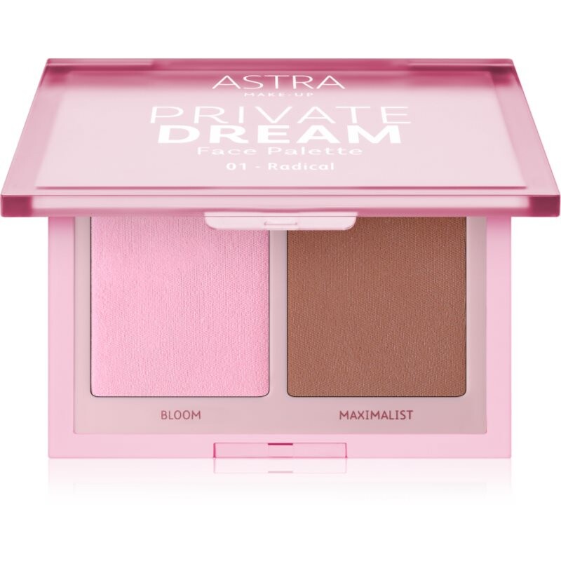 Astra Make-up Private Dream Palette Blush and Bronzer bronzer a lícenka odtieň 01 radical 7 g