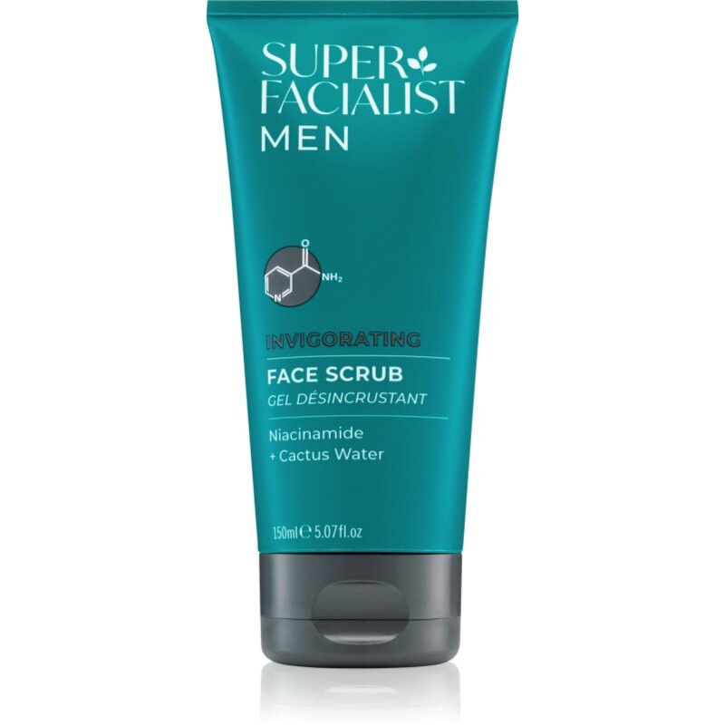 Super Facialist For Men Invigorating vyhladzujúci pleťový peeling pre mužov 150 ml