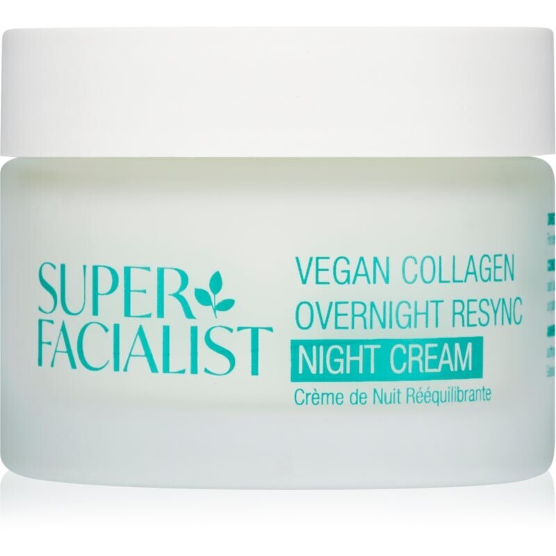 Super Facialist Vegan Collagen vyhladzujúci nočný krém s kolagénom 50 ml
