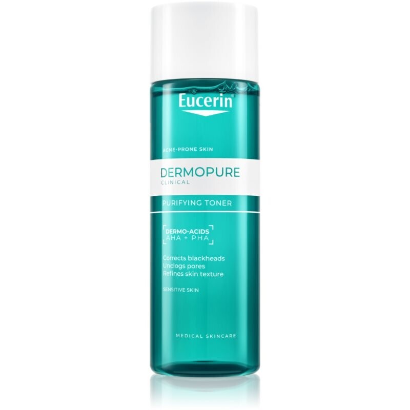 EUCERIN Dermopure clinical čistiace tonikum pleť so sklonom k akné 200 ml