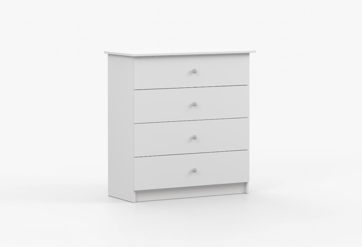 ArtIdz Komoda ELFI | biela Farba: Ružové úchytky