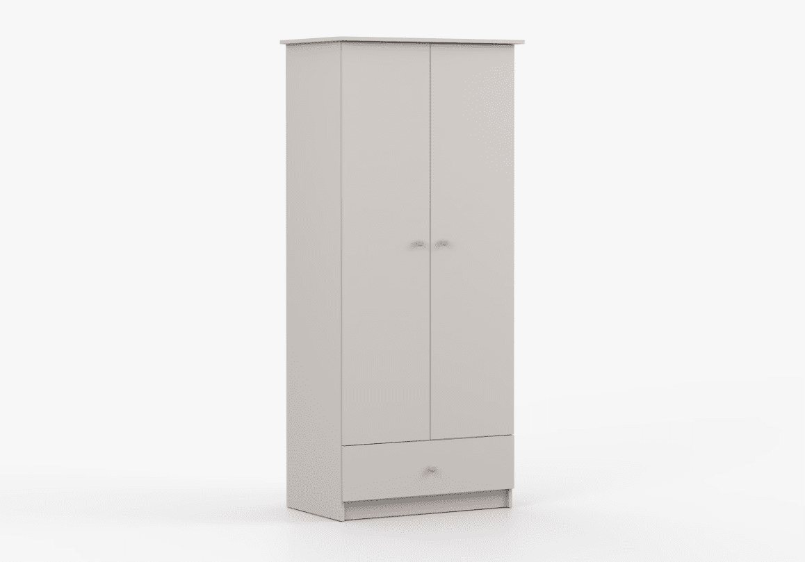 ArtIdz Šatníková skriňa ELFI II | kašmír Farba: Ružové úchytky