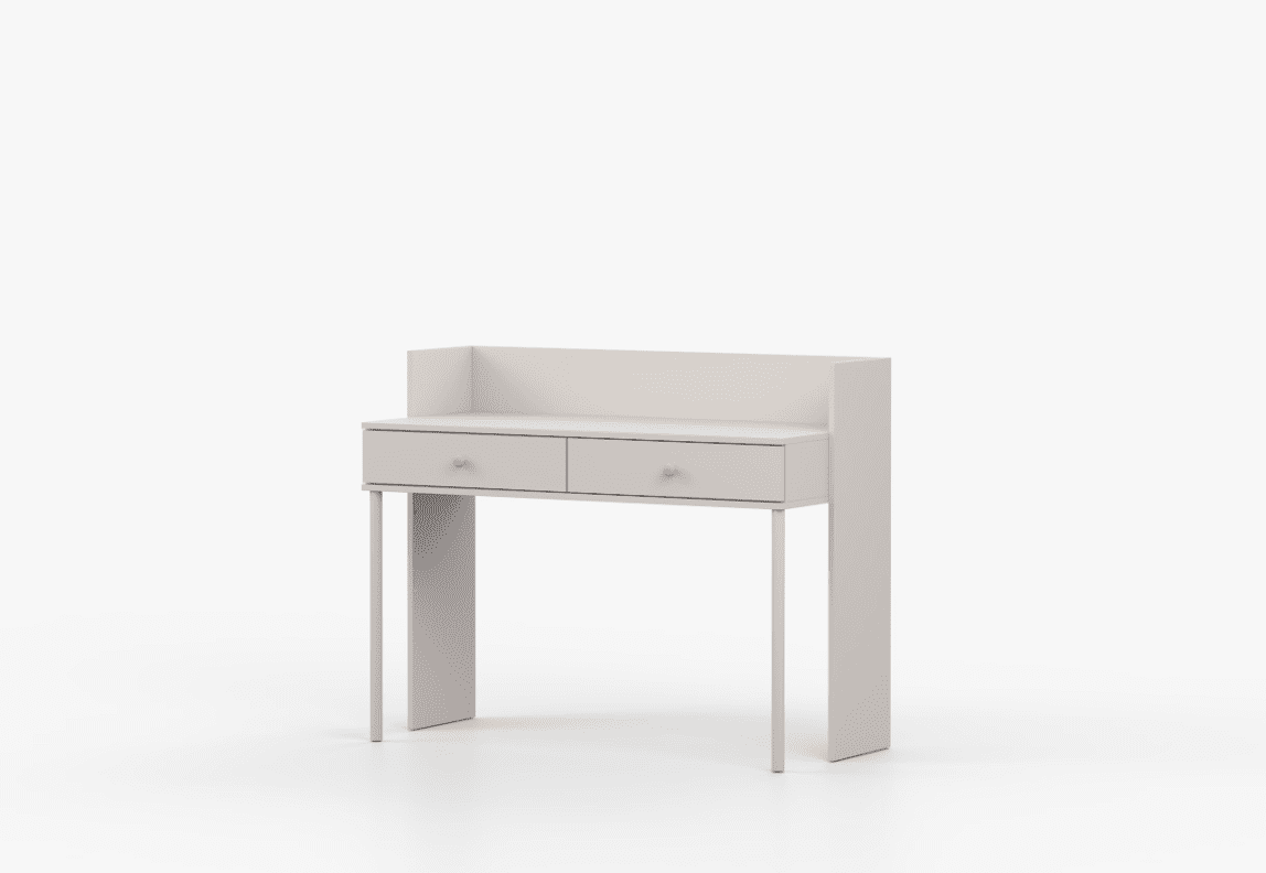 ArtIdz Toaletný stolík ELFI II | kašmír Farba: Ružové úchytky