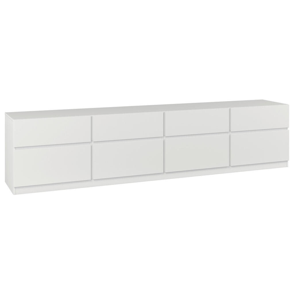 MID.YOU NÍZKA KOMODA, biela, 225/52,5/40 cm