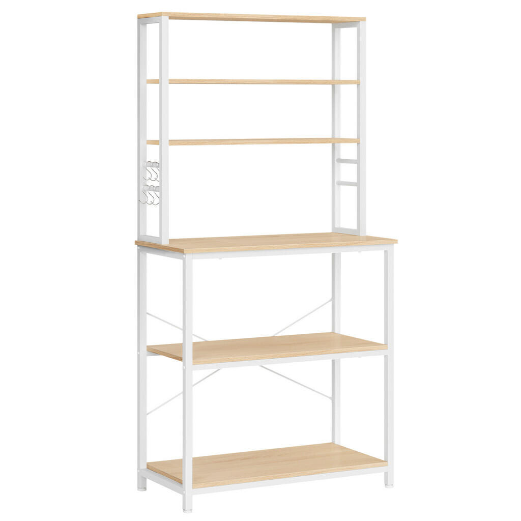 MID.YOU REGÁL, biela, farba duba, železo, 80/167/40 cm