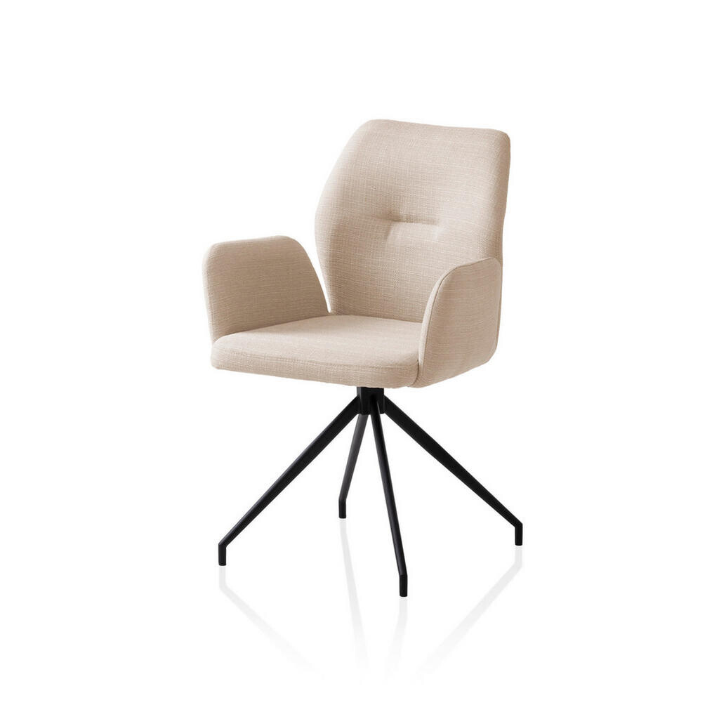 Livetastic OTOČNÁ STOLIČKA, tkaná textília, béžová