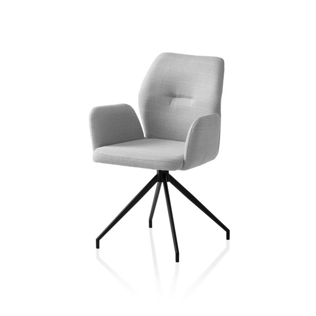 Livetastic OTOČNÁ STOLIČKA, tkaná textília, svetlosivá