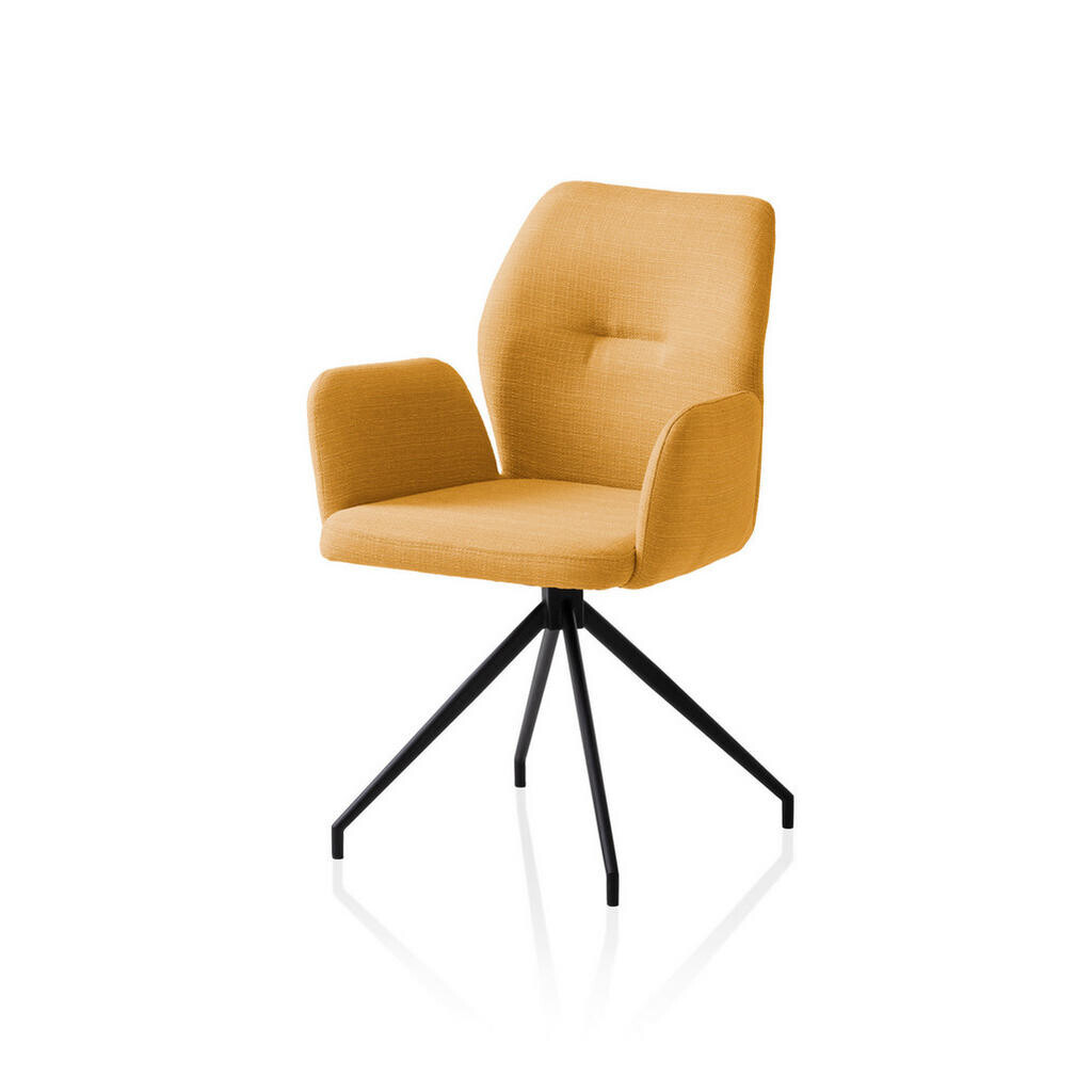 Livetastic OTOČNÁ STOLIČKA, tkaná textília, žltá