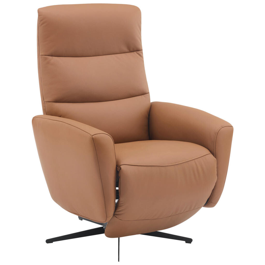 Livetastic RELAXAČNÉ KRESLO, textil, koža, hnedá