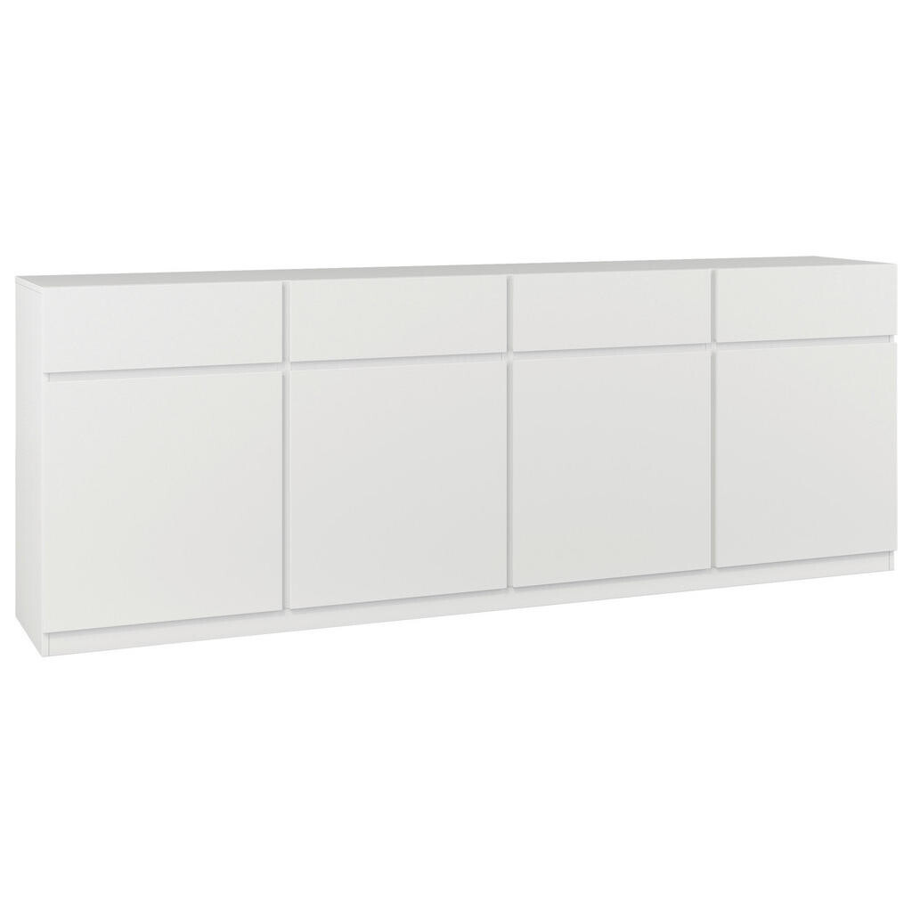 MID.YOU ŠIROKÁ KOMODA, biela, 225/82,5/40 cm