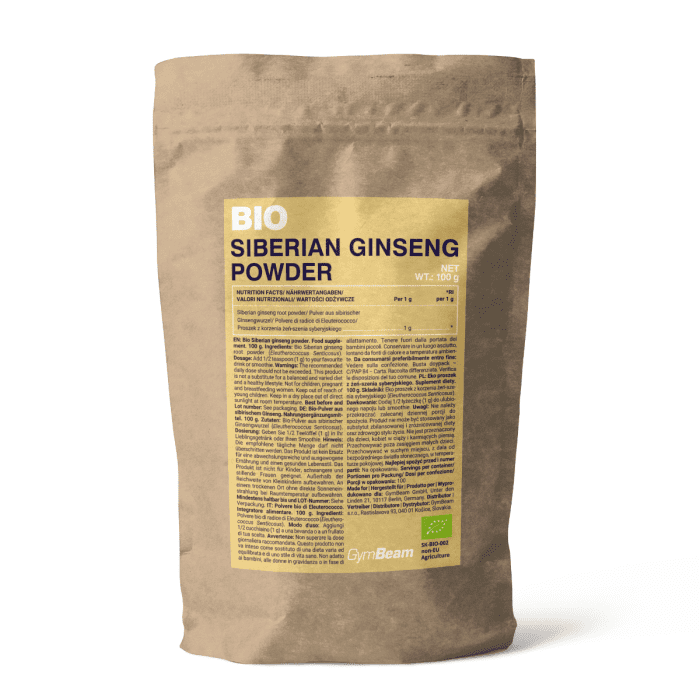 GymBeam Bio Siberian ginseng powder 100 g