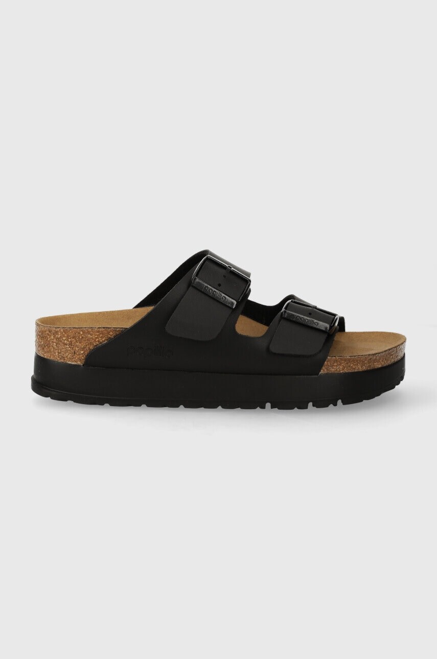 Šľapky Birkenstock Arizona Platform Flex BIRKENSTOCK X PAPILLIO Arizona Platform Flex dámske, čierna farba,, 1027395