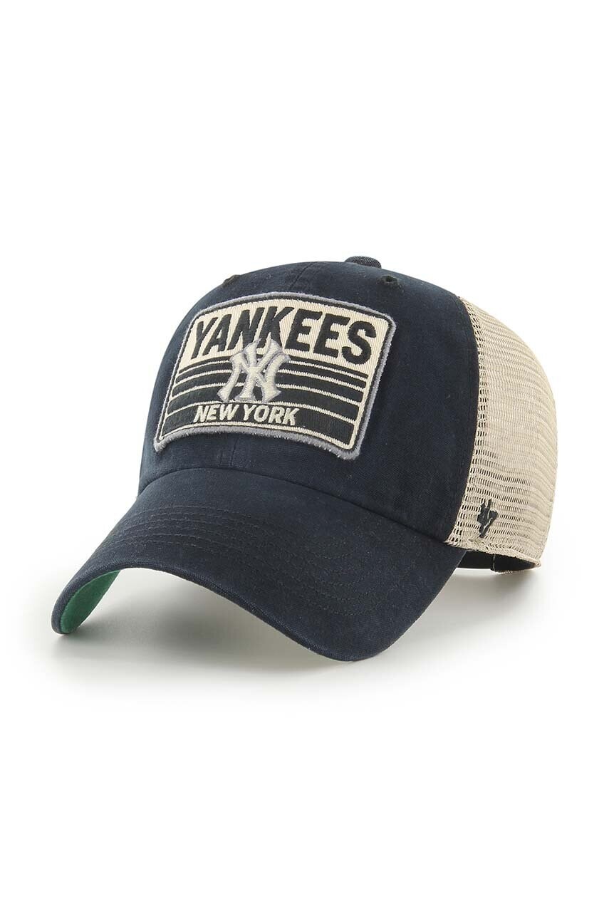 Šiltovka 47 brand MLB New York Yankees čierna farba, s nášivkou, B-FRSTK17BXP-VB