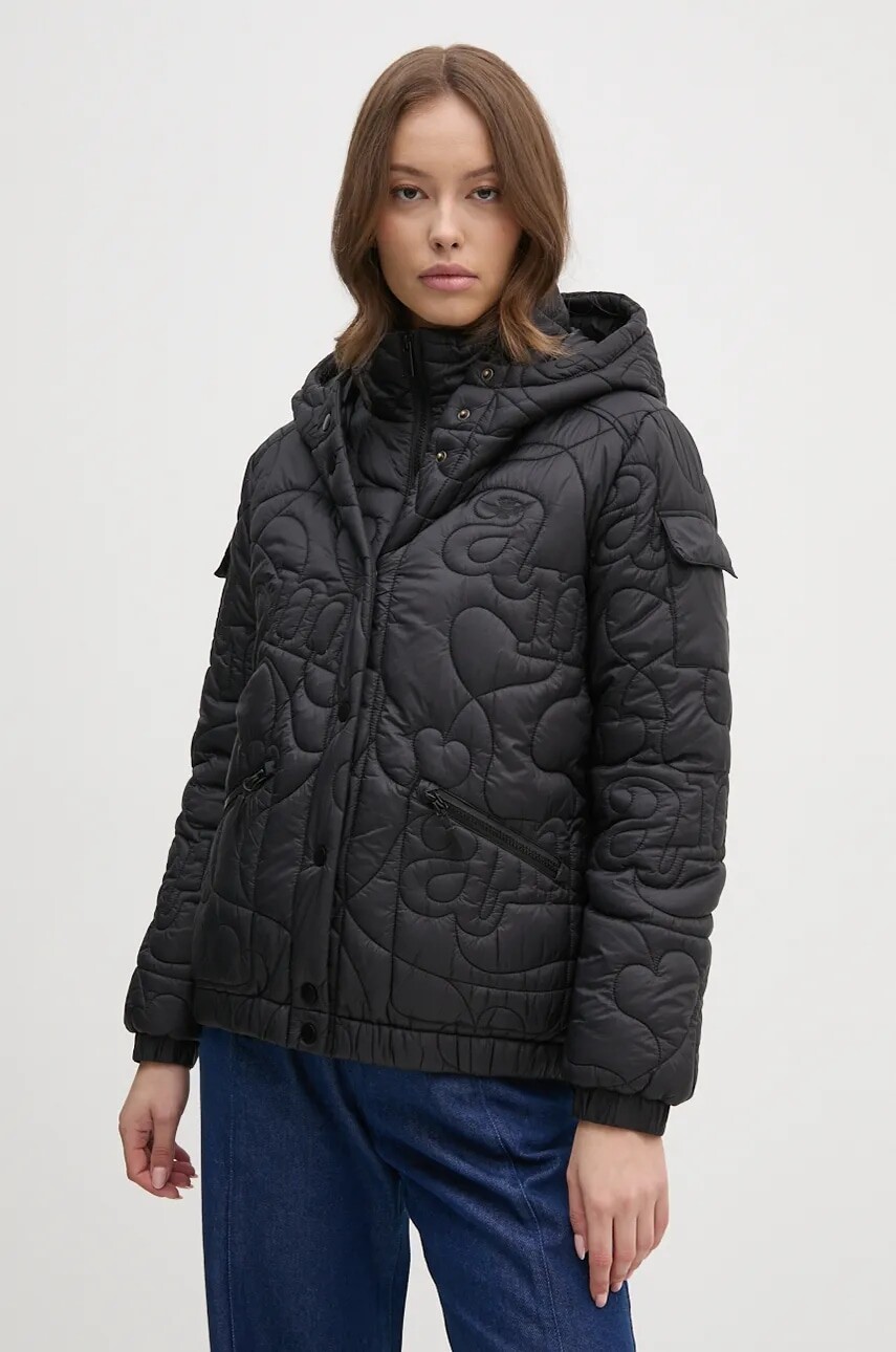 Bunda Aeronautica Militare dámska, čierna farba, prechodná, AB2970DCT3405