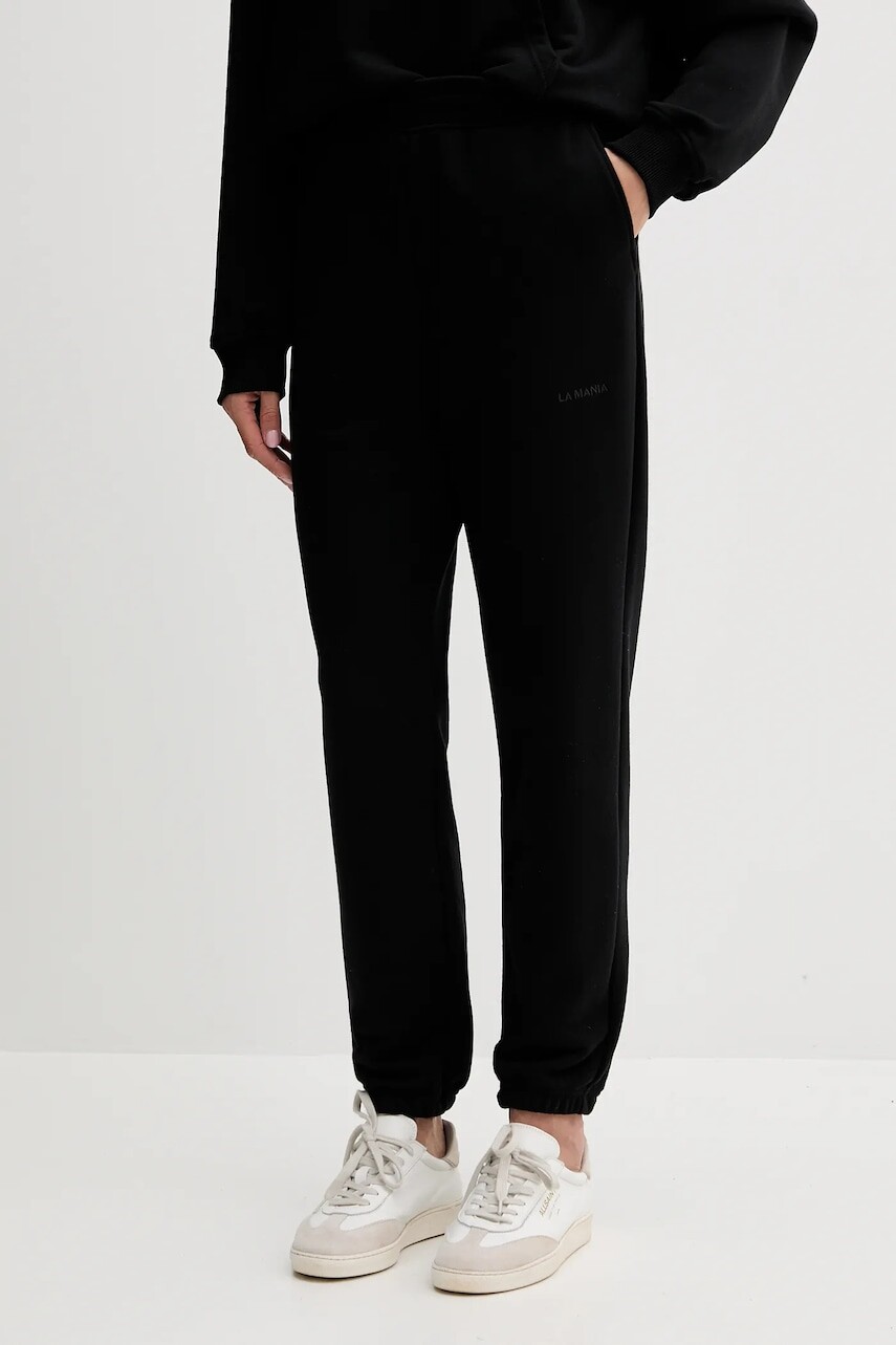 Tepláky La Mania LYN šedá farba, jednofarebné, LYN