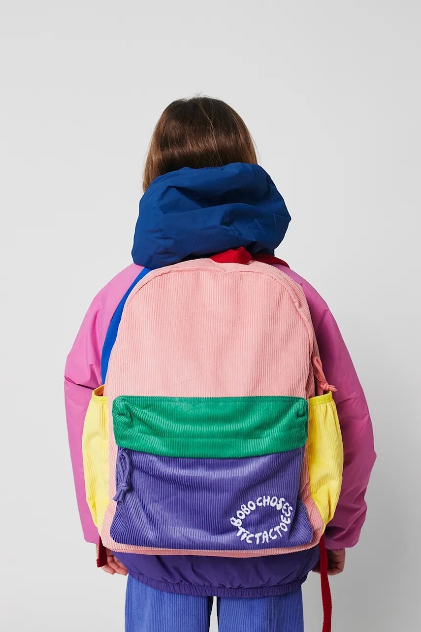 Detský ruksak Bobo Choses Tic Tac Toe ružová farba, malý, vzorovaný, 225AI055