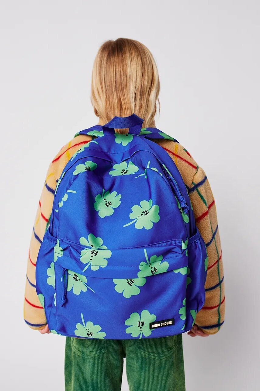 Detský ruksak Bobo Choses Clover modrá farba, veľký, vzorovaný, 225AI054
