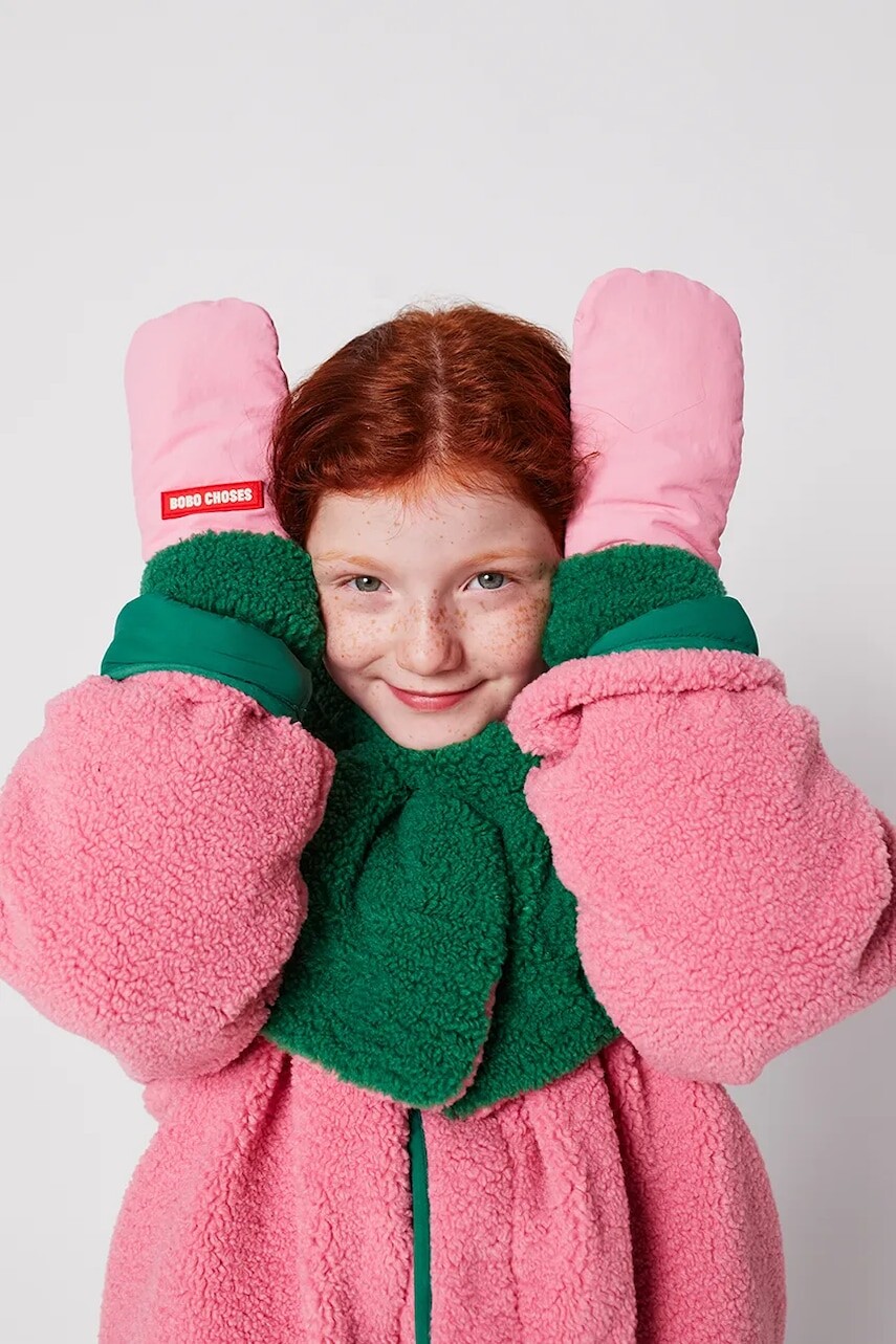 Detské rukavice Bobo Choses ružová farba, 225AI027