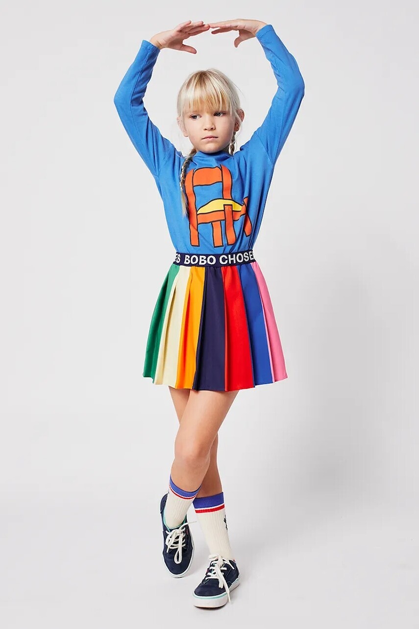 Dievčenská sukňa Bobo Choses viac farieb, mini, áčkový strih, 225AC102