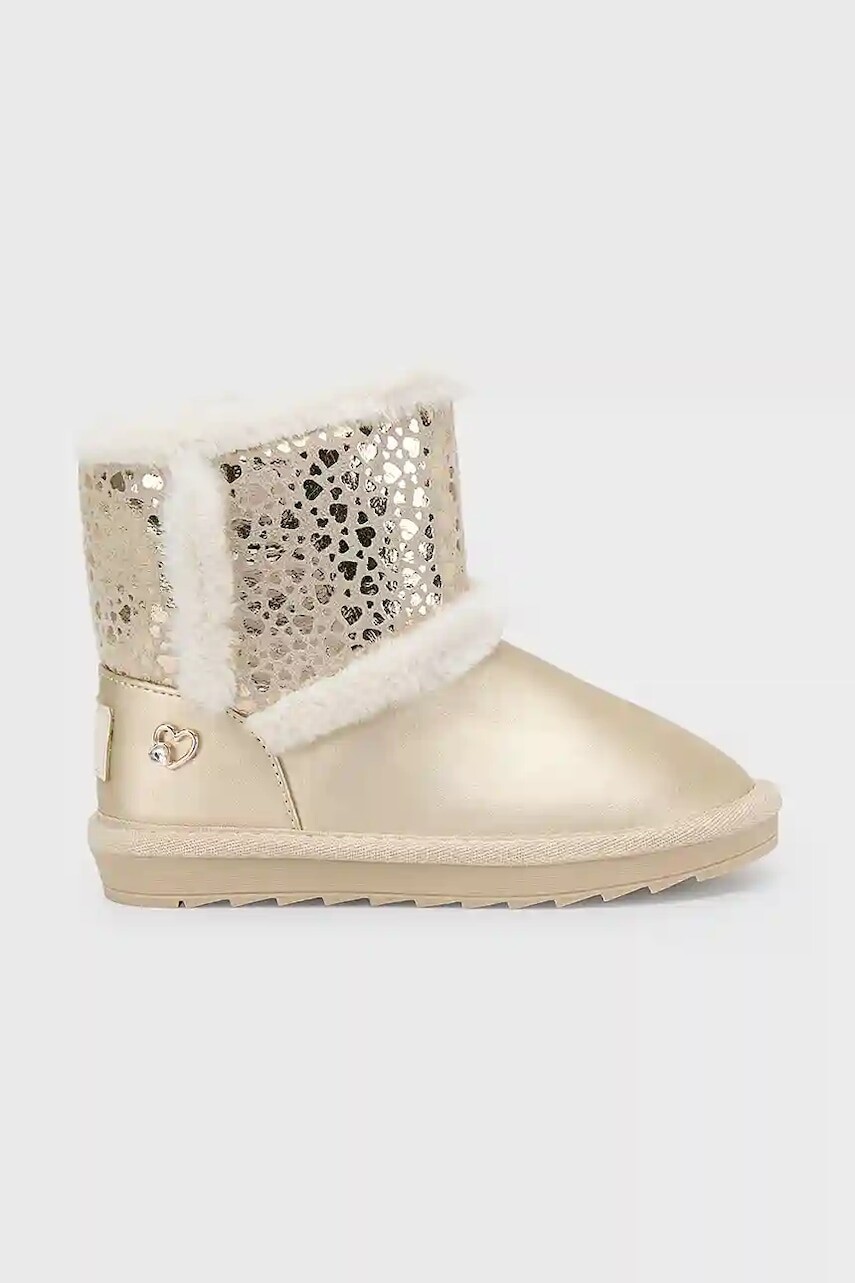 Detské zimné topánky Mayoral zlatá farba, 46575