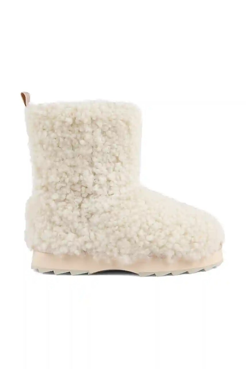 Vlnené snehule Emu Australia Sharky Lo Teddy béžová farba, W13200