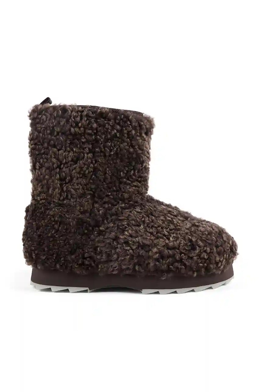 Vlnené snehule Emu Australia Sharky Lo Teddy hnedá farba, W13200