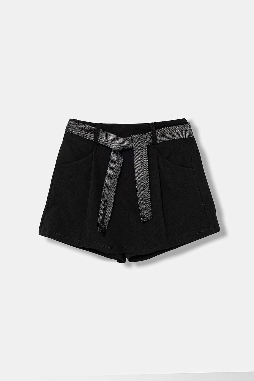 Detské sukňo-nohavice United Colors of Benetton čierna farba, jednofarebné, 40ZBC904C