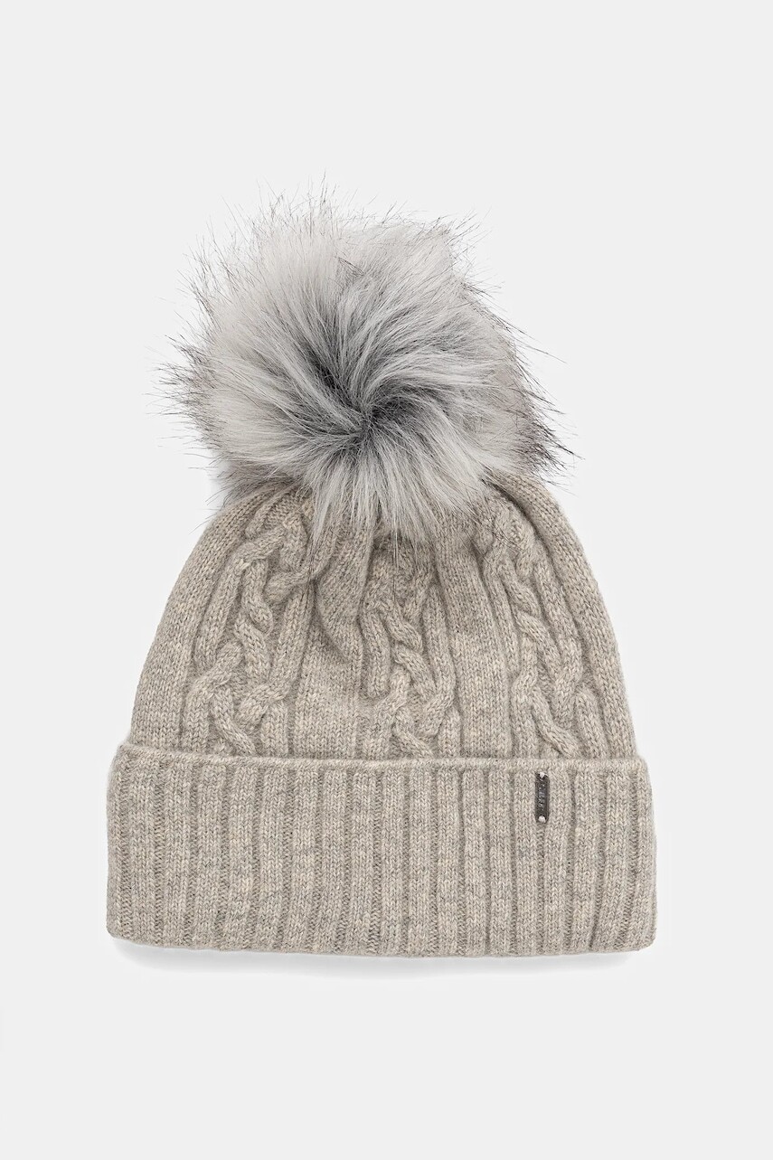 Detská vlnená čiapka Jamiks LARK II šedá farba, JZI210