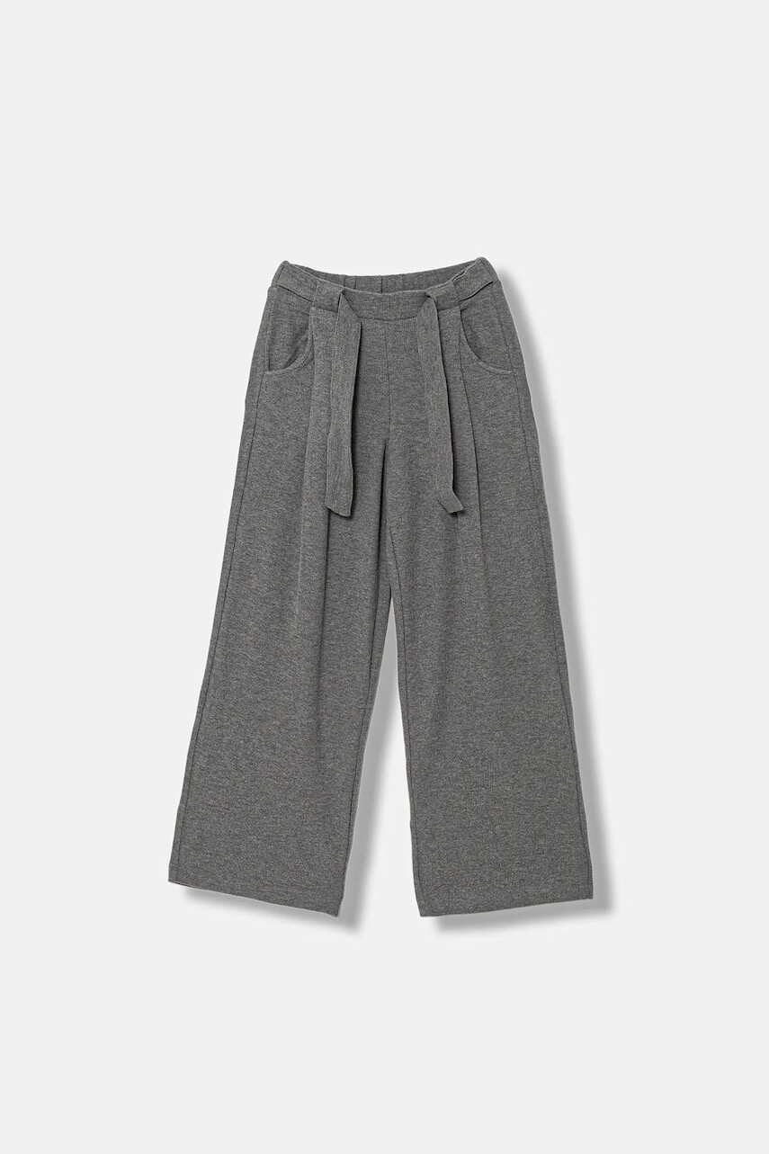 Detské tepláky United Colors of Benetton šedá farba, melanžové, 3UODCF06F