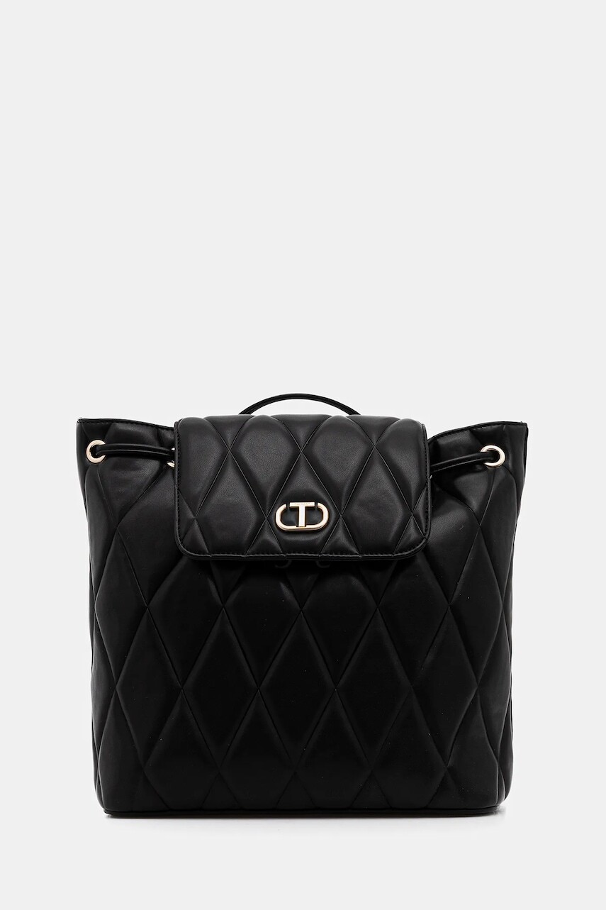 Ruksak Twinset dámsky, čierna farba, veľký, jednofarebný, 252TB7055