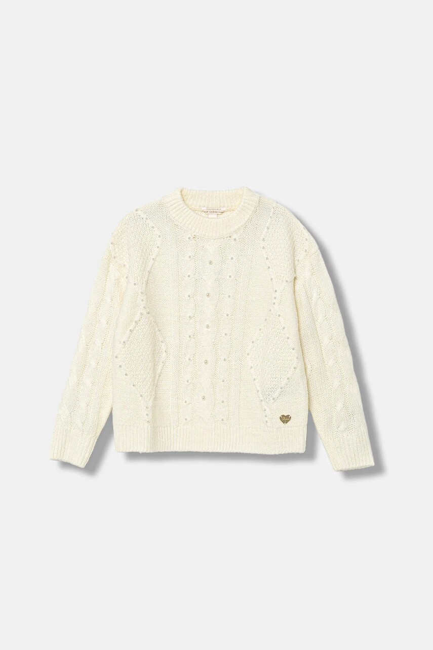 Detský sveter Guess béžová farba, ľahké, J5BR00 Z3IC0