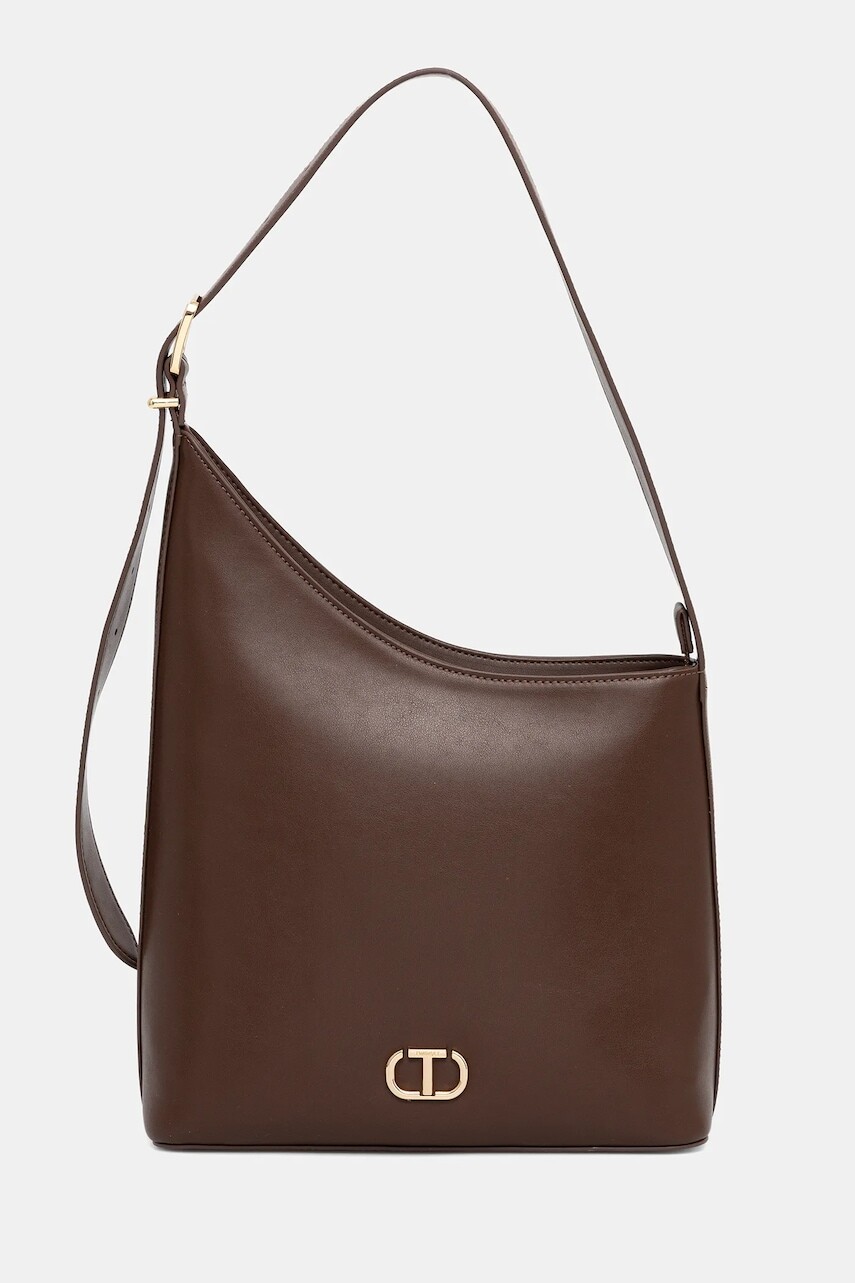 Kabelka Twinset hnedá farba, 252TB7022