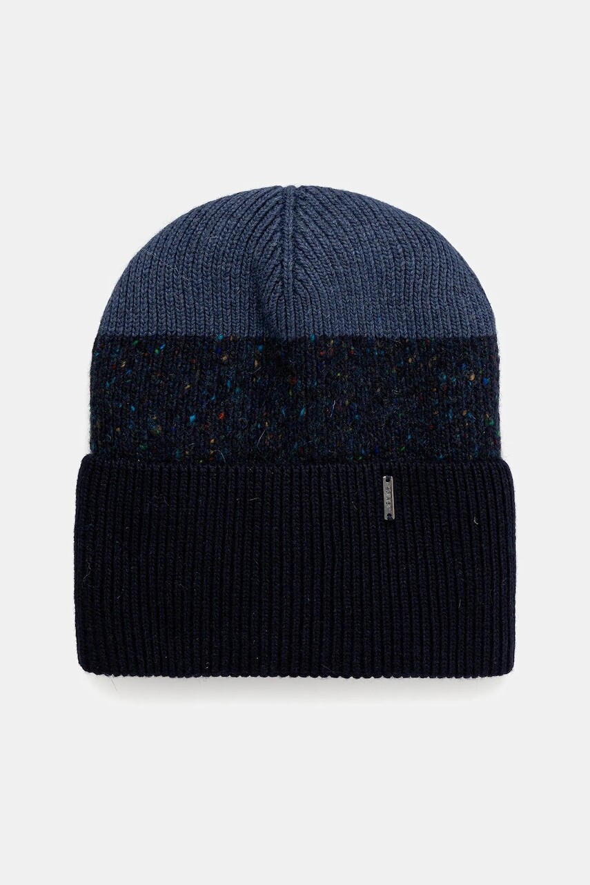 Detská vlnená čiapka Jamiks HANSIN tmavomodrá farba, JZI117