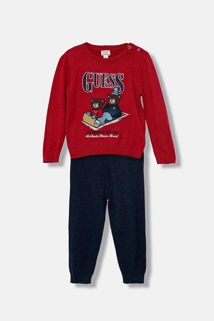 Sada pre bábätká Guess červená farba, I5BG04 Z2BB0