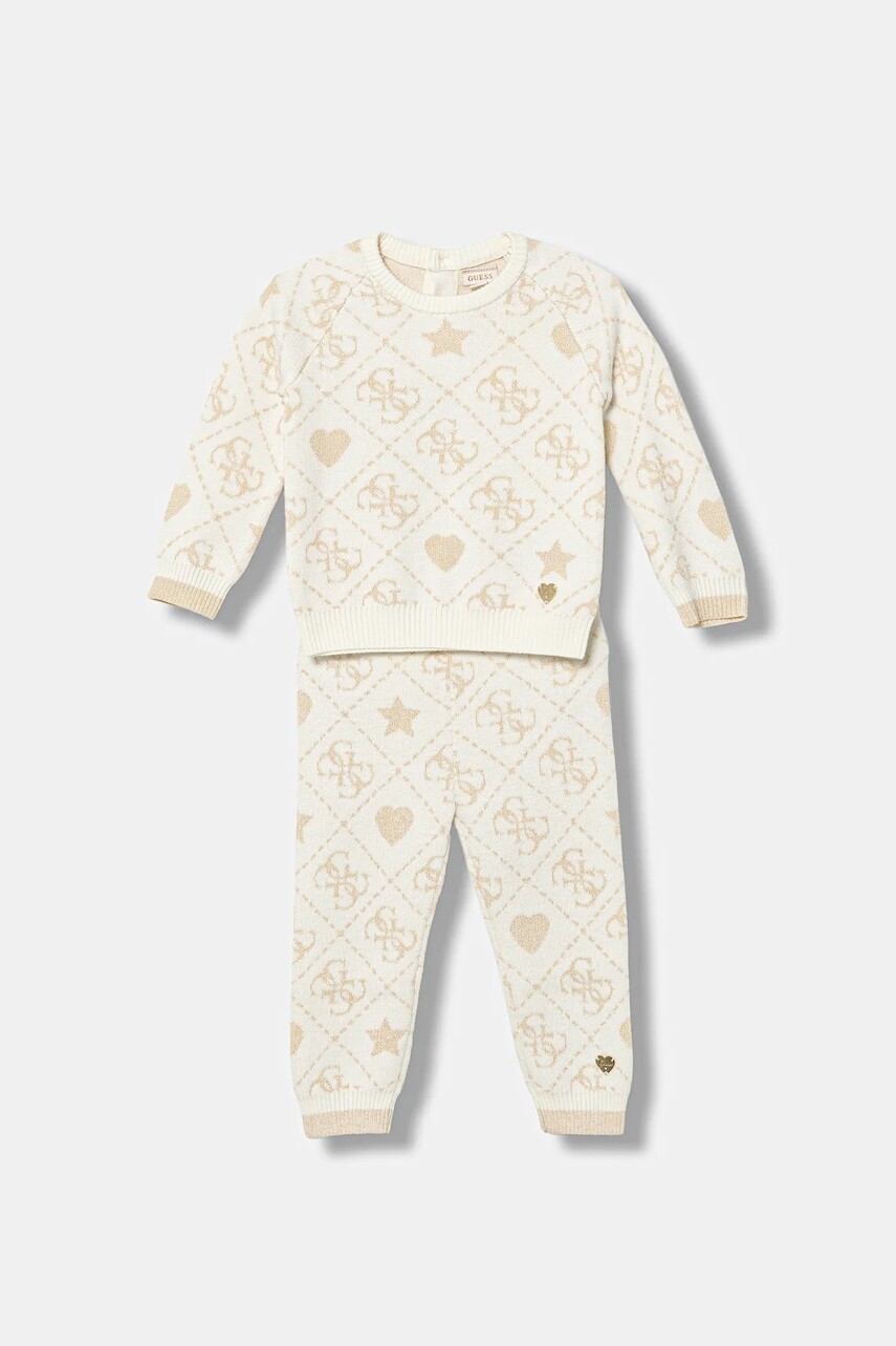 Detská súprava s vlnenou zmesou Guess béžová farba, A5BG03 Z39N0