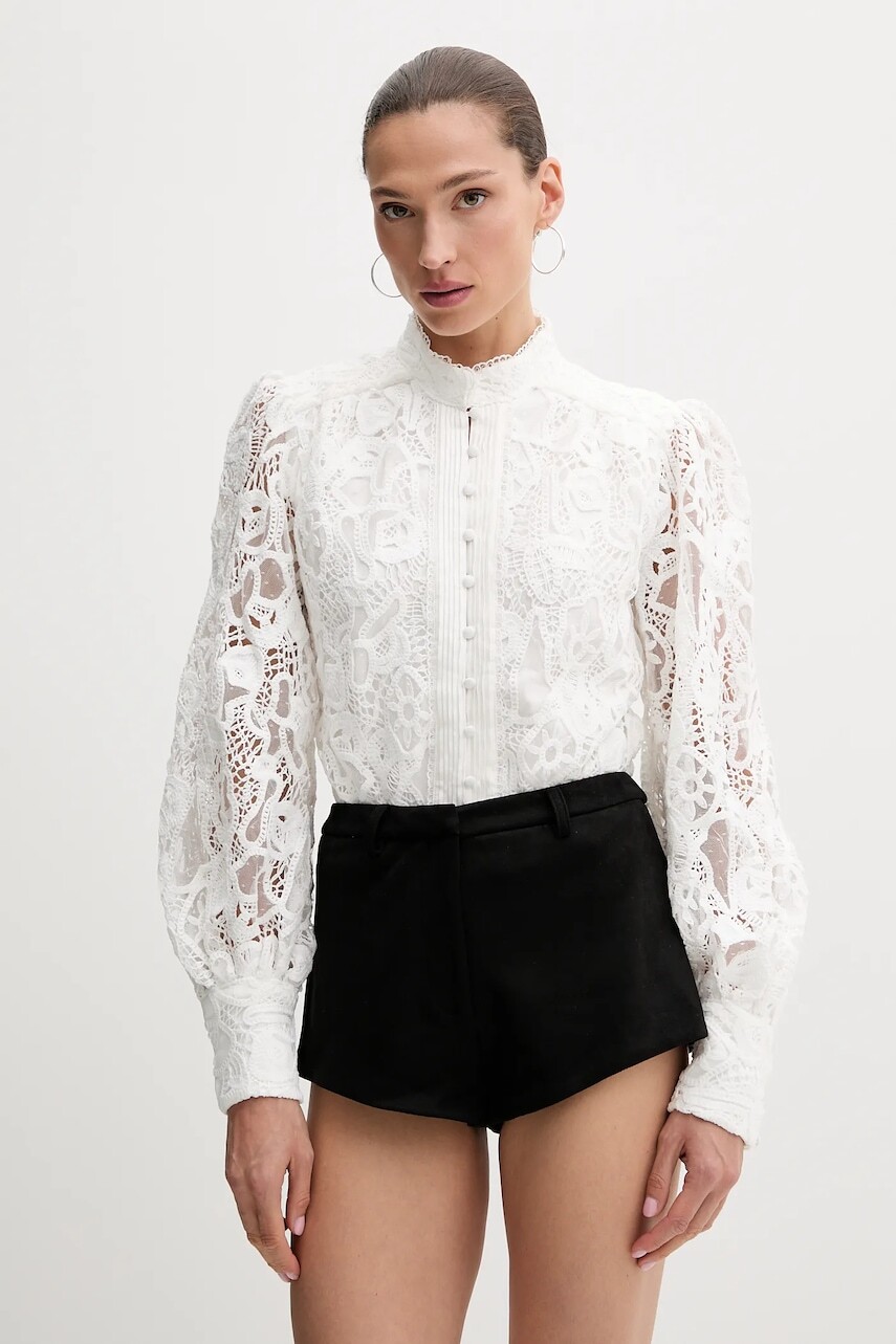 Blúzka Bardot biela farba, vzorovaná, 59730TB3