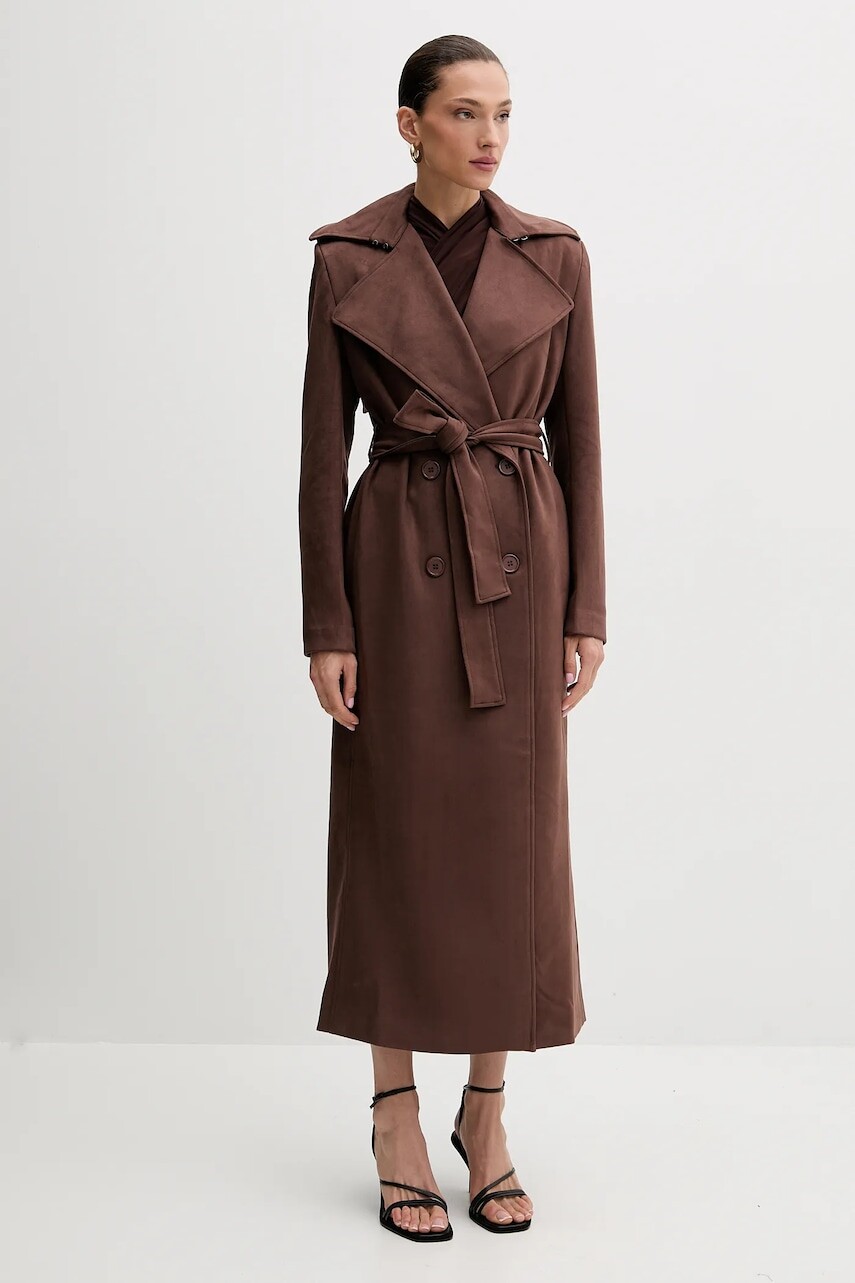 Kabát Bardot hnedá farba, 57053JB4