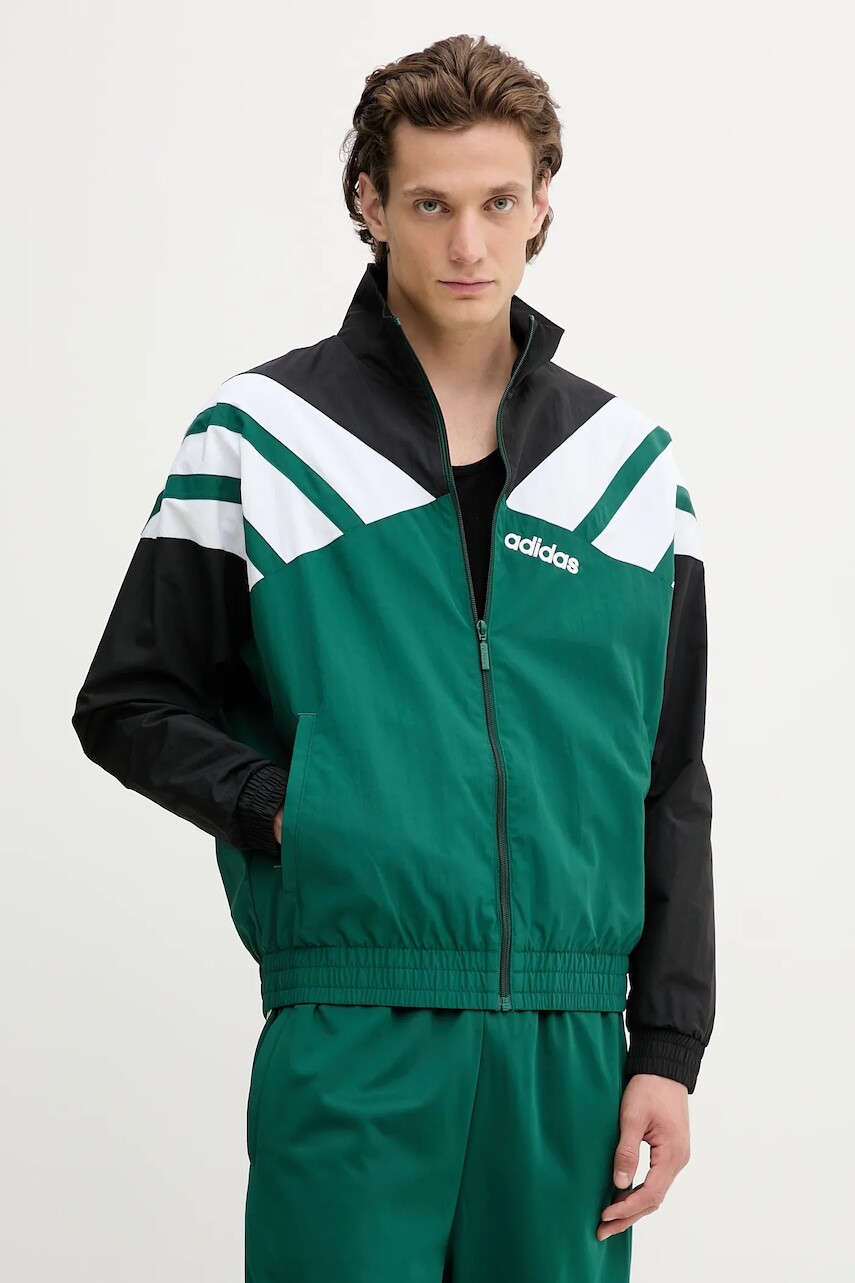 Bunda adidas Originals Track Top zelená farba, prechodná, JX3053