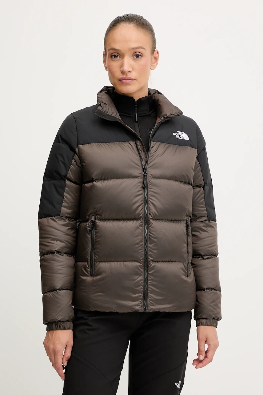 Páperová športová bunda The North Face Diablo Down 2.0 hnedá farba, zimná, NF0A8E140BI1