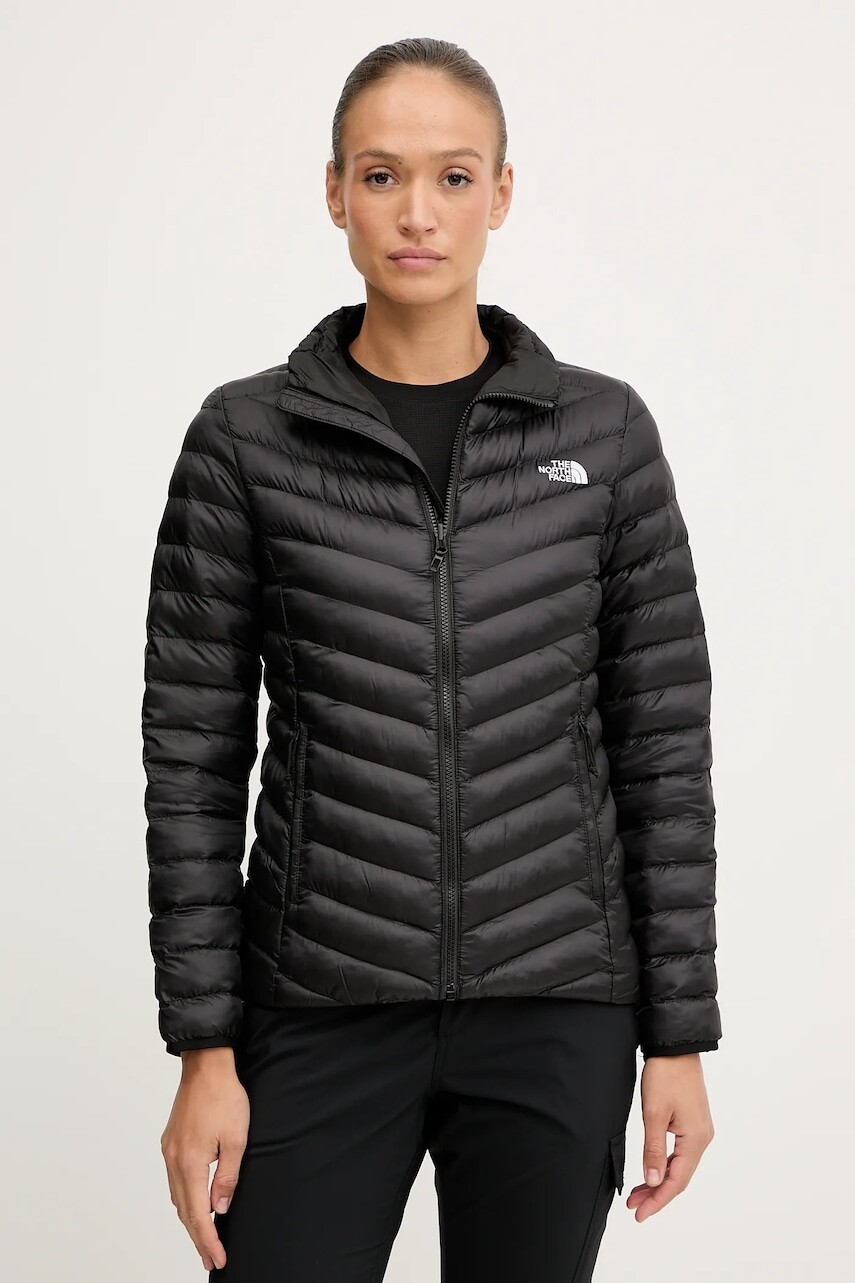 Turistická bunda The North Face Huila čierna farba, prechodná, NF0A8DW6JK31