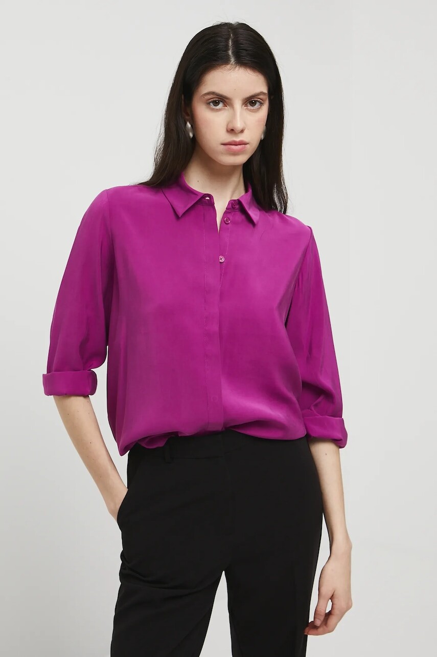 Košeľa Medicine fialová farba