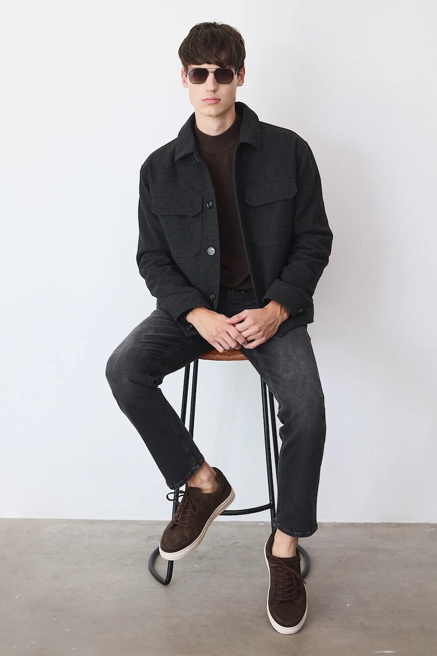 Bunda s prímesou vlny Medicine šedá farba, prechodná