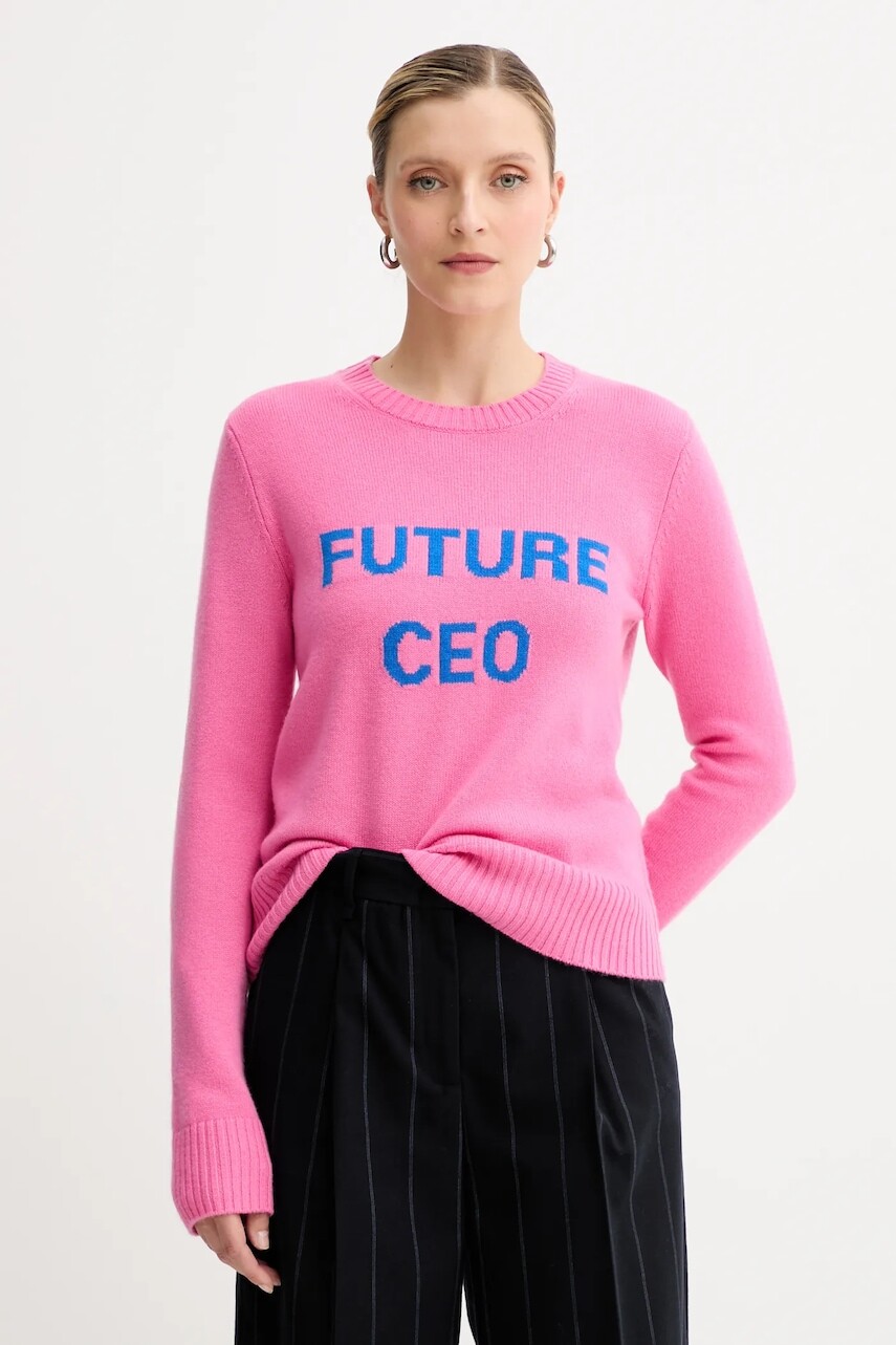 Vlnený sveter MAX&Co. ružová farba, ľahký, 2528366032200