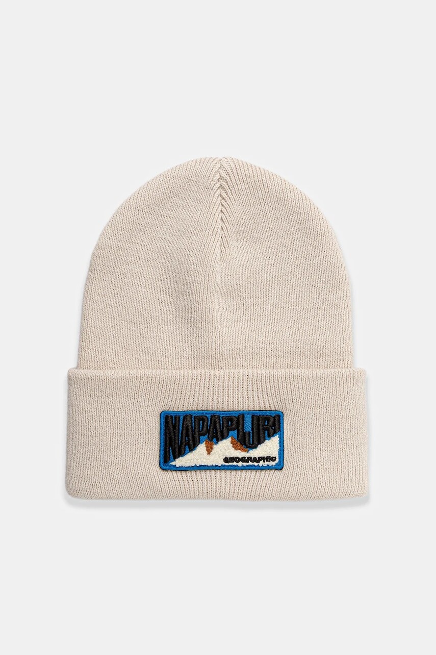 Čiapka Napapijri F-Montepiana béžová farba, NP0A88T6N1J1