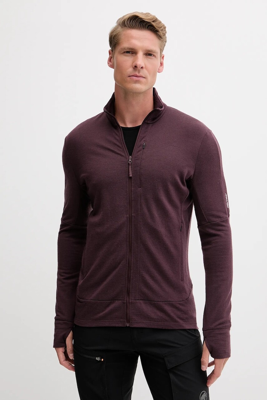 Športová mikina Icebreaker Mer 260 Quantu IV fialová farba, jednofarebná, IBBA56W10GW1