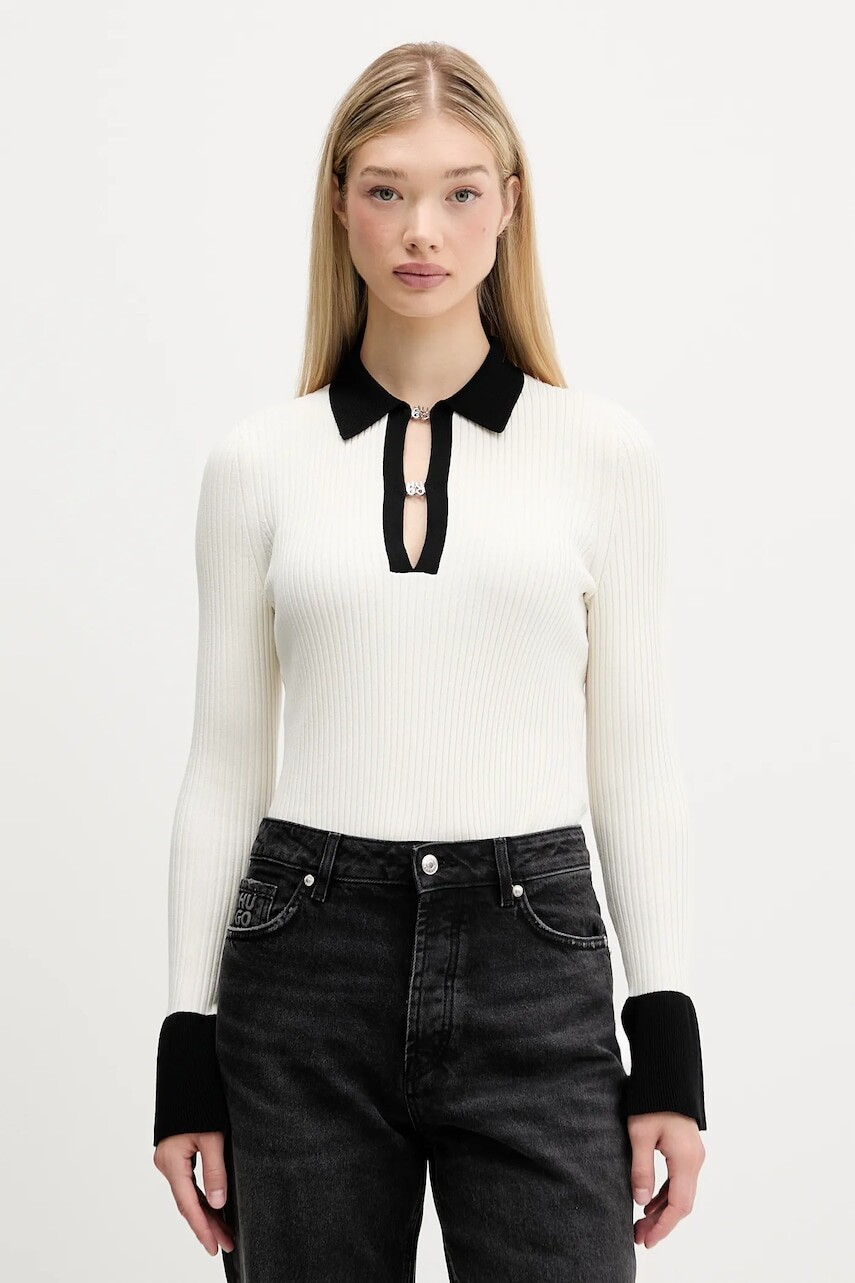 Sveter HUGO béžová farba, 50542608