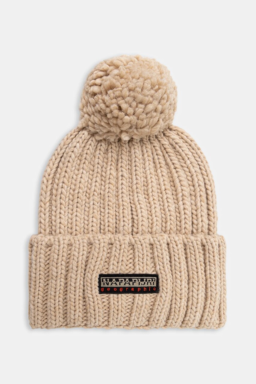 Vlnená čiapka Napapijri Fea 2 béžová farba, NP0A4GKAN1J1