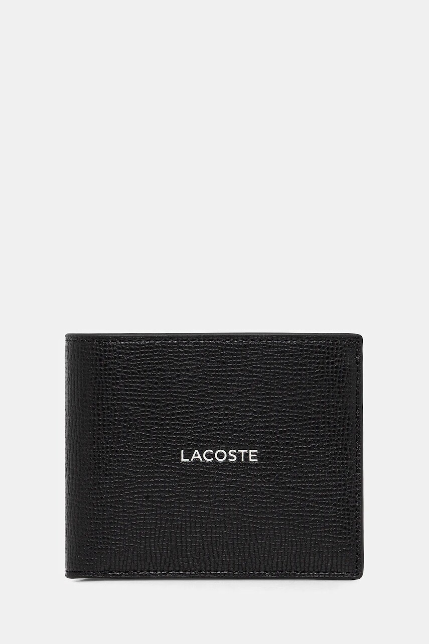Kožená peňaženka Lacoste GIFTBOX čierna farba, NH5054OI