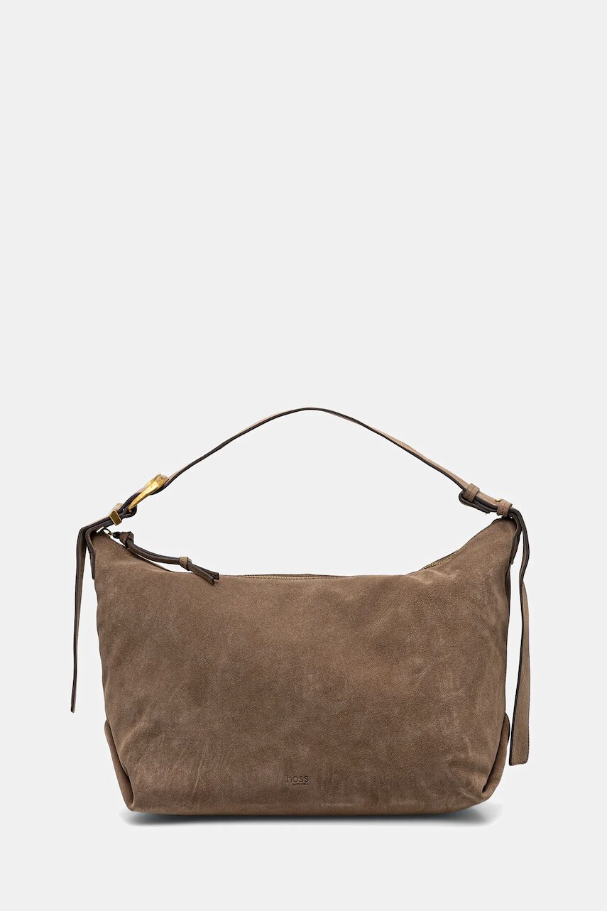 Semišová kabelka Hoss Intropia zelená farba, 2052035