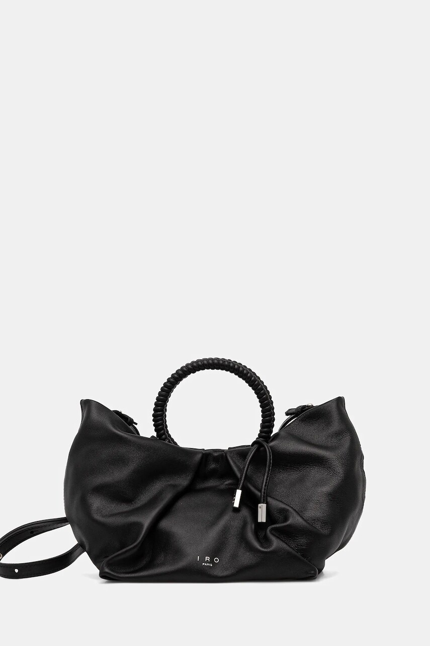 Kožená kabelka IRO čierna farba, WP47SUNBAG